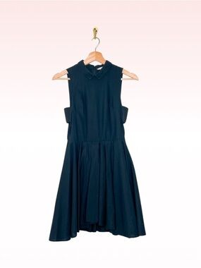 H&M Black cut out collared dress (Sz 2)